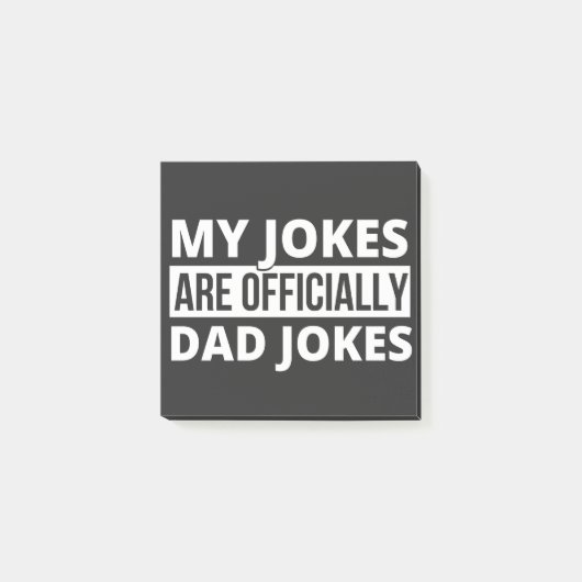 Post-it® mes blagues sont des blagues de papa (Devant)