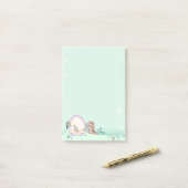 Post-it® Message dans une sirène de bouteilles par l'artist (Sur un bureau)