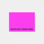 Post-it® Message de Daylight Fuchsia 4 x 3 (Devant)