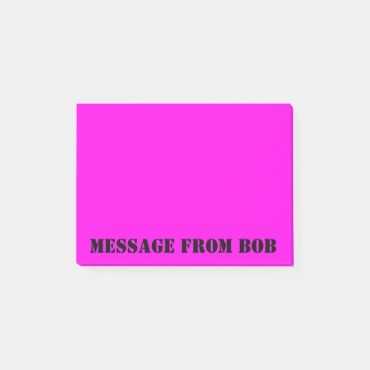 Post-it® Message de Daylight Fuchsia 4 x 3 (Devant)