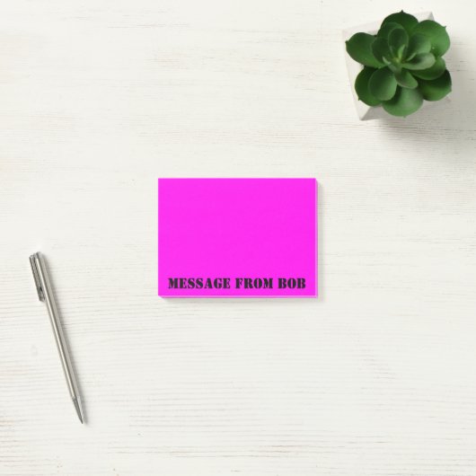 Post-it® Message de Daylight Fuchsia 4 x 3 (Bureau)