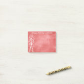 Post-it® Message de maman - Chalkboard Red Wall (Sur un bureau)