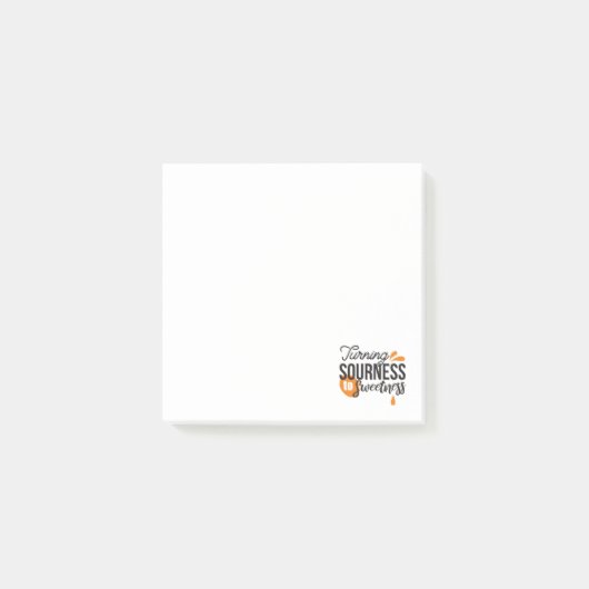 Post-it® Message de vie positif - Transformer l'acide en su (Devant)
