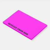 Post-it® Message Fuchsia de Dayglow 10 x 6 (Incliné)