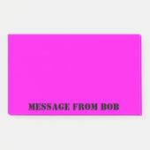 Post-it® Message Fuchsia de Dayglow 10 x 6 (Devant)