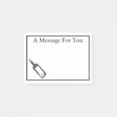 Post-it® Message nautique dans une bouteille (Devant)