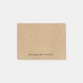 Post-it® Message personnalisé style papier kraft rustique (Devant)