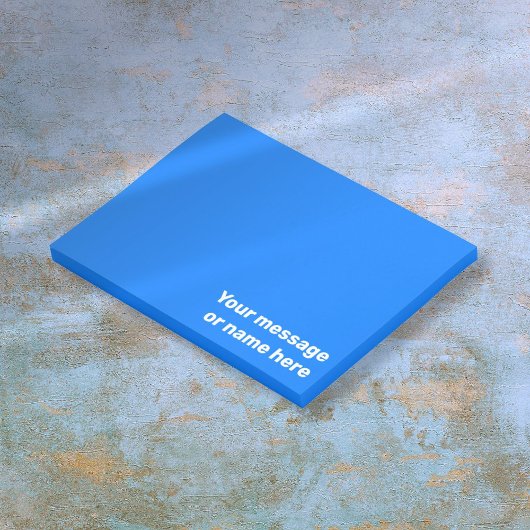 Post-it® Message Personnalisé Vibrant Clair Bleu Gras