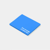 Post-it® Message Personnalisé Vibrant Clair Bleu Gras (Incliné)