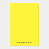 Post-it® Message personnalisé Vibrant Jaune clair (Devant)