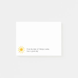 Post-it® Message positif Sunny personnalisé