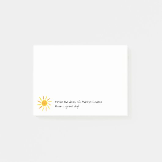 Post-it® Message positif Sunny personnalisé (Devant)