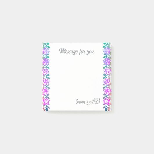 Post-it® Message pour vous Notes post-it (Devant)