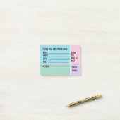 Post-it® Message téléphonique personnalisé avec nom pour le (Sur un bureau)