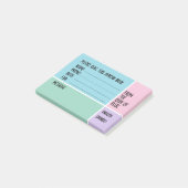 Post-it® Message téléphonique personnalisé avec nom pour le (Incliné)