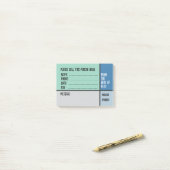 Post-it® Message téléphonique personnalisé avec nom pour le (Sur un bureau)