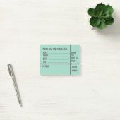 Post-it® Message téléphonique personnalisé avec nom pour le (Bureau)