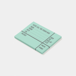 Post-it® Message téléphonique personnalisé avec nom pour le