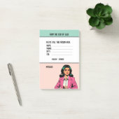 Post-it® Message téléphonique professionnel avec nom person (Bureau)