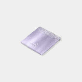 Post-it® Métal brossé violet Parties scintillant d'argent N (Incliné)
