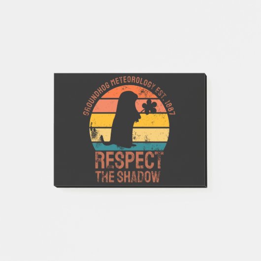 Post-it® Météorologie de la marmotte Est. 1887 (Devant)