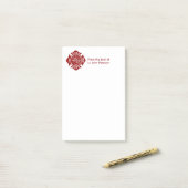 Post-it® Mettez le feu aux notes faites sur commande de (Sur un bureau)