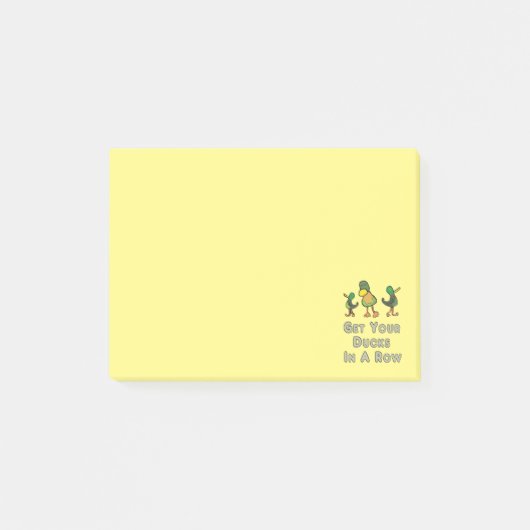 Post-it® Mettez Vos Canards Dans Une Rangée (Devant)