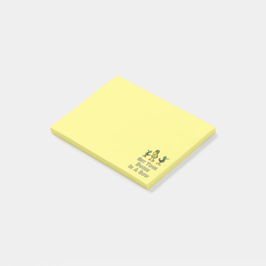 Post-it® Mettez Vos Canards Dans Une Rangée (Incliné)
