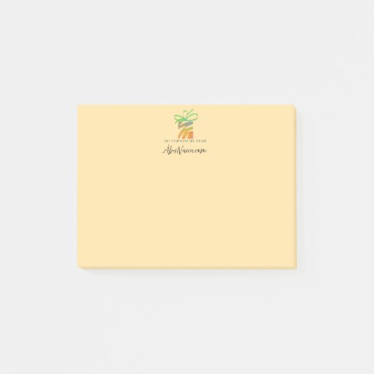 Post-it® Mettez Votre Logo Ici Tablette (Devant)