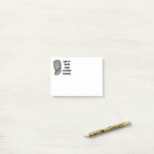 Post-it® Mettons cette statue en bas (Sur un bureau)