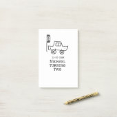 Post-it® Michael deux ans anniversaire voiture feu de circu (Sur un bureau)