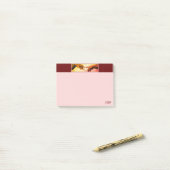 Post-it® Michelangelo Mains Art sur Bourgogne et or Rose (Sur un bureau)