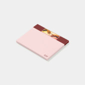 Post-it® Michelangelo Mains Art sur Bourgogne et or Rose (Incliné)