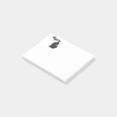 Post-it® Michigan State Name Word Art Black (Incliné)