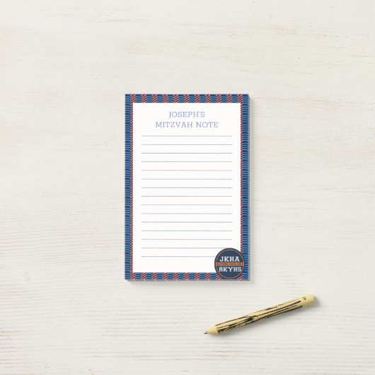 Post-it® Micro Plaid Mitzvot (Sur un bureau)