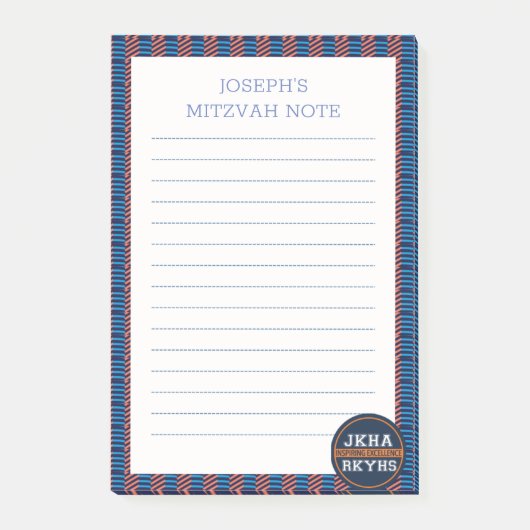Post-it® Micro Plaid Mitzvot (Devant)