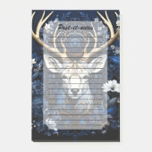 Post-it® Midnight Celestial Floral Gothic Deer (Devant)