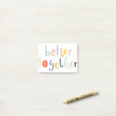 Post-it® Mieux combiner typographie doodage texte Citation (Sur un bureau)