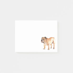 Post-it® Mignon Amour de Bouledogue Chien Maman Papa Amateu