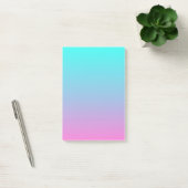 Post-it® mignon caisson ombre sirène rose Fuchsia turquoise (Bureau)