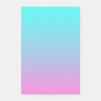 Post-it® mignon caisson ombre sirène rose Fuchsia turquoise
