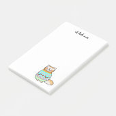 Post-it® mignon chat en pull d'hiver (Incliné)