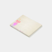 Post-it® Mignon Chéri Élégant , Chat Rose (Incliné)