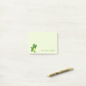 Post-it® Mignon Chic Élégant ,Points, Crocodile Heureux (Sur un bureau)