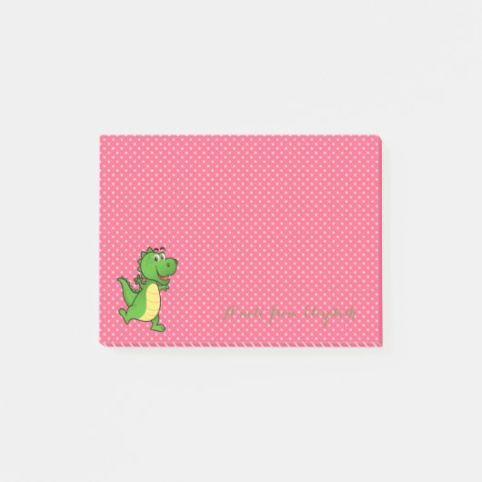 Post-it® Mignon Chic Élégant ,Points, Crocodile Heureux (Devant)
