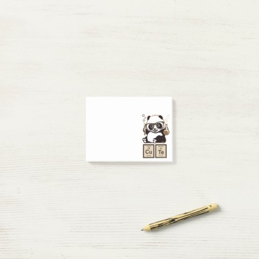 Post-it® Mignon découvert par panda de chimie (Sur un bureau)