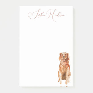 Post-it® Mignon Drôle Retriever Golden Personnalisé