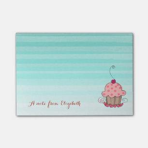Post-it® Mignon Joli Élégant Féminin , Cupcake