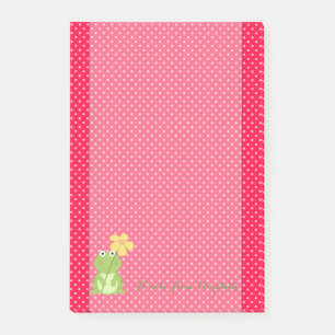 Post-it® Mignon Joli Élégant ,Points, Grenouille
