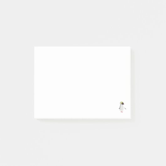 Post-it® Mignon Manchot Rockhopper Drôle Animal Antarctique (Devant)
